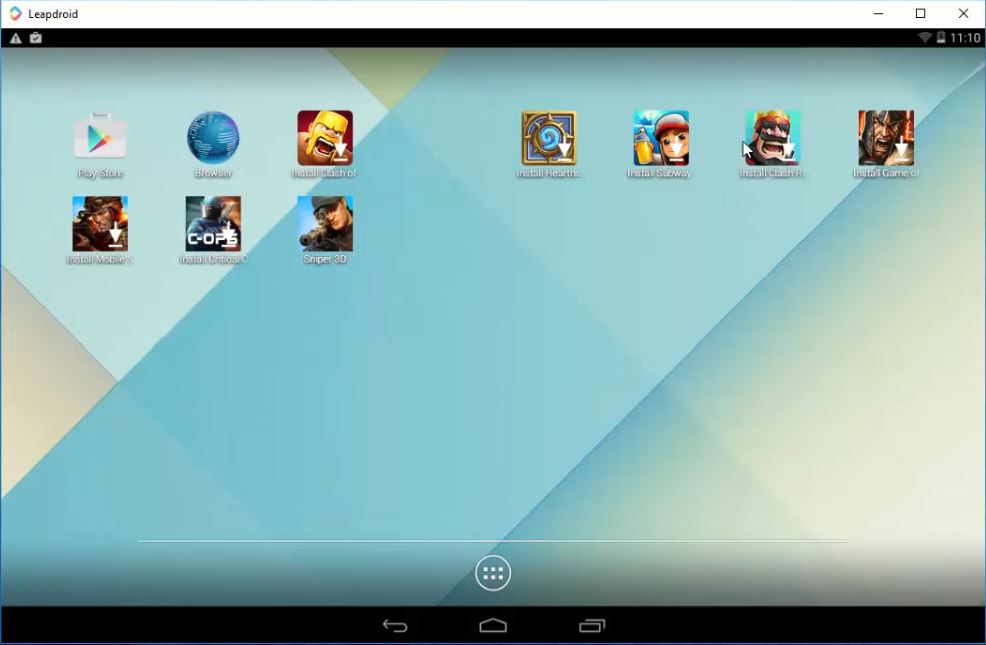 تحميل برنامج leapdroid 32bit