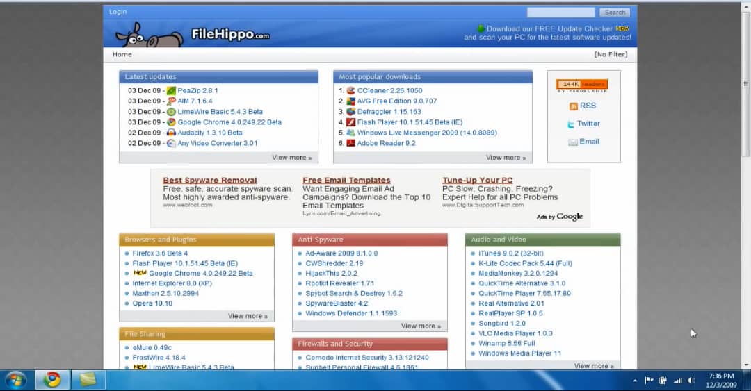 موقع فايل هورس لتحميل للبرامج File Hippo 
